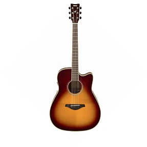 Трансакустическая гитара Yamaha FGC-TA BROWN SUNBURST